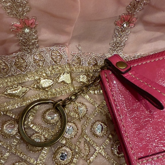 Coach Pink Leather Women's Wallet - Picture 5 of 11